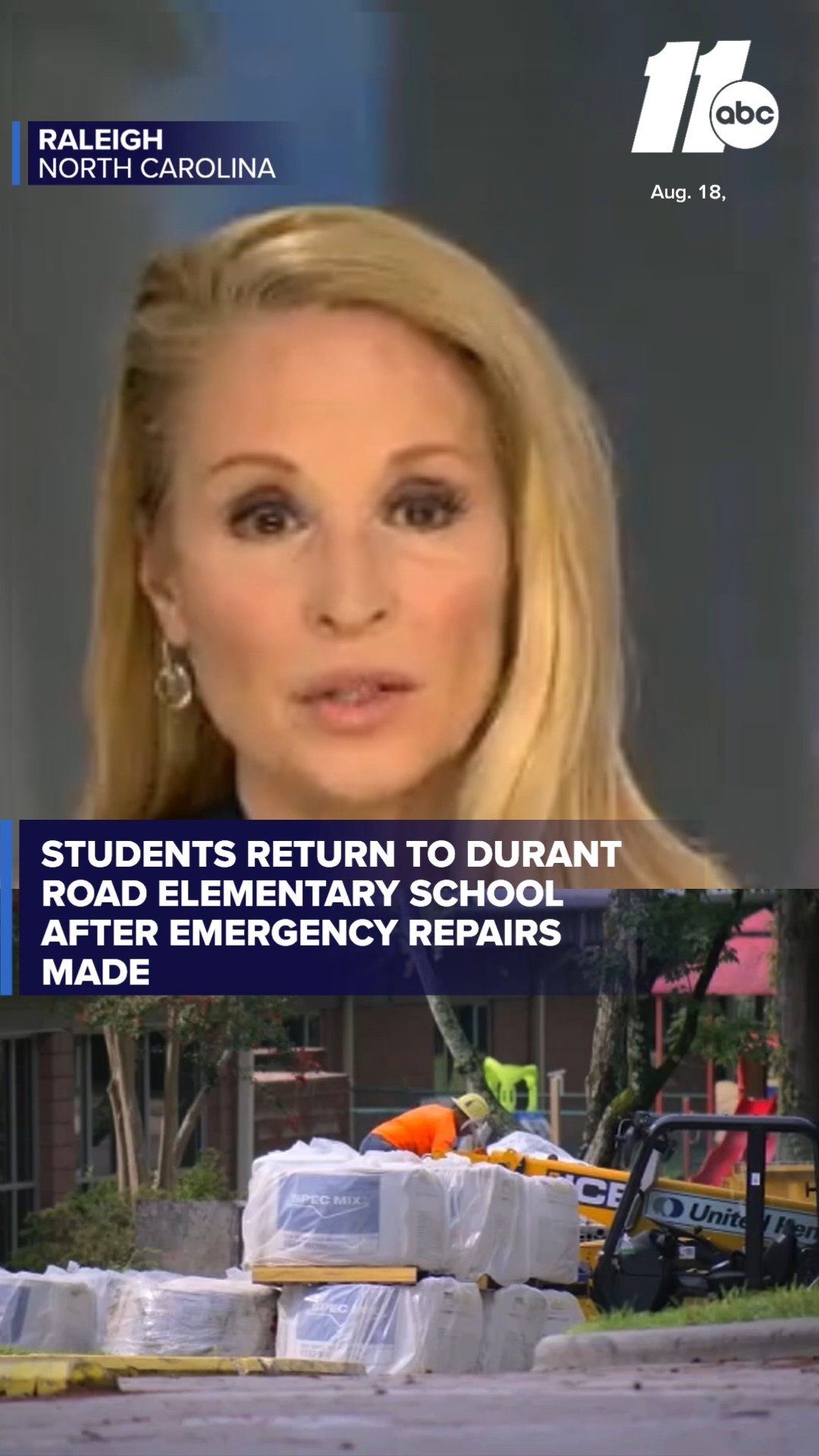 Durant Road Elementary students, staff return to school