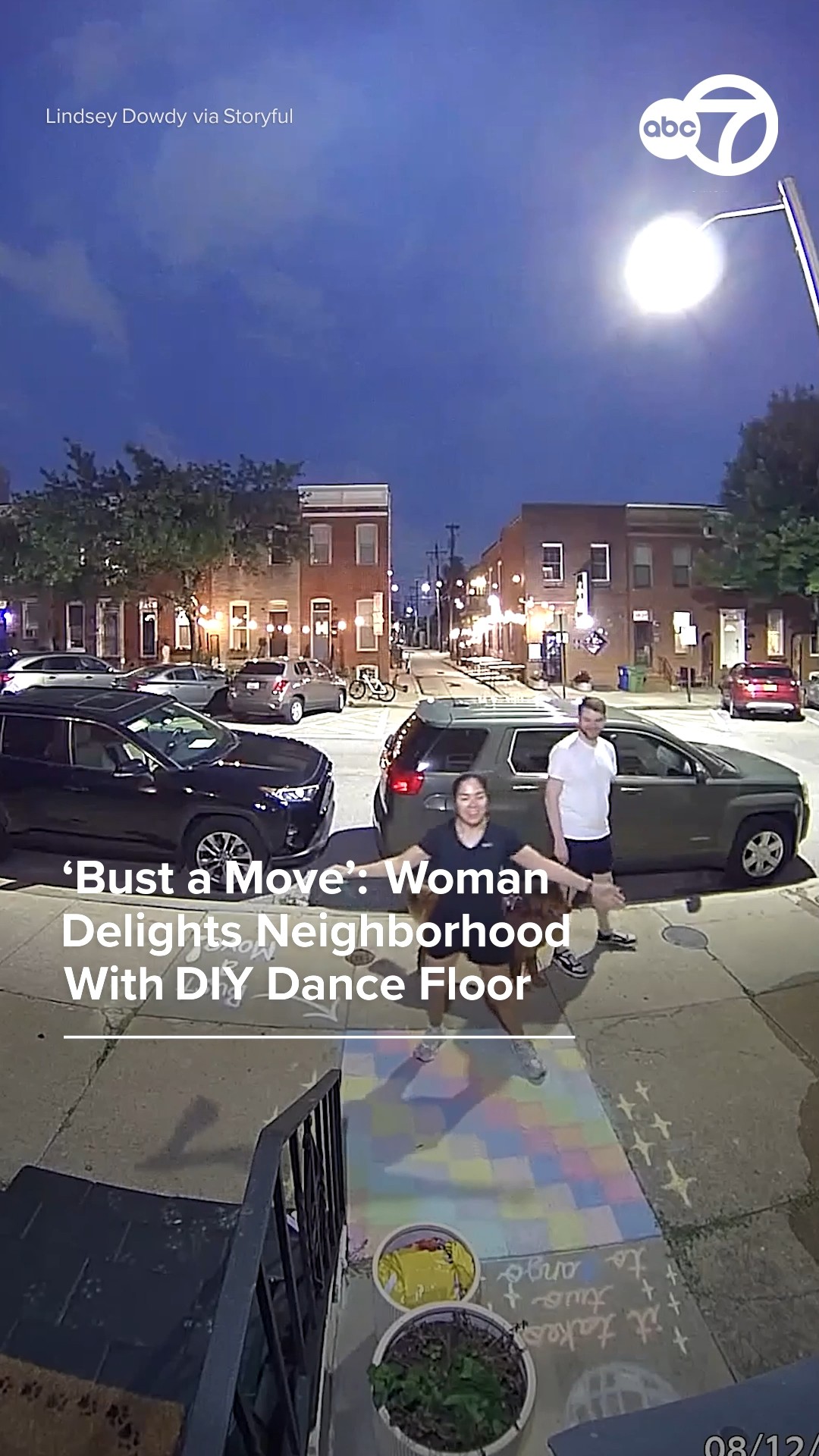 Woman Delights Neighborhood With DIY Dance Floor