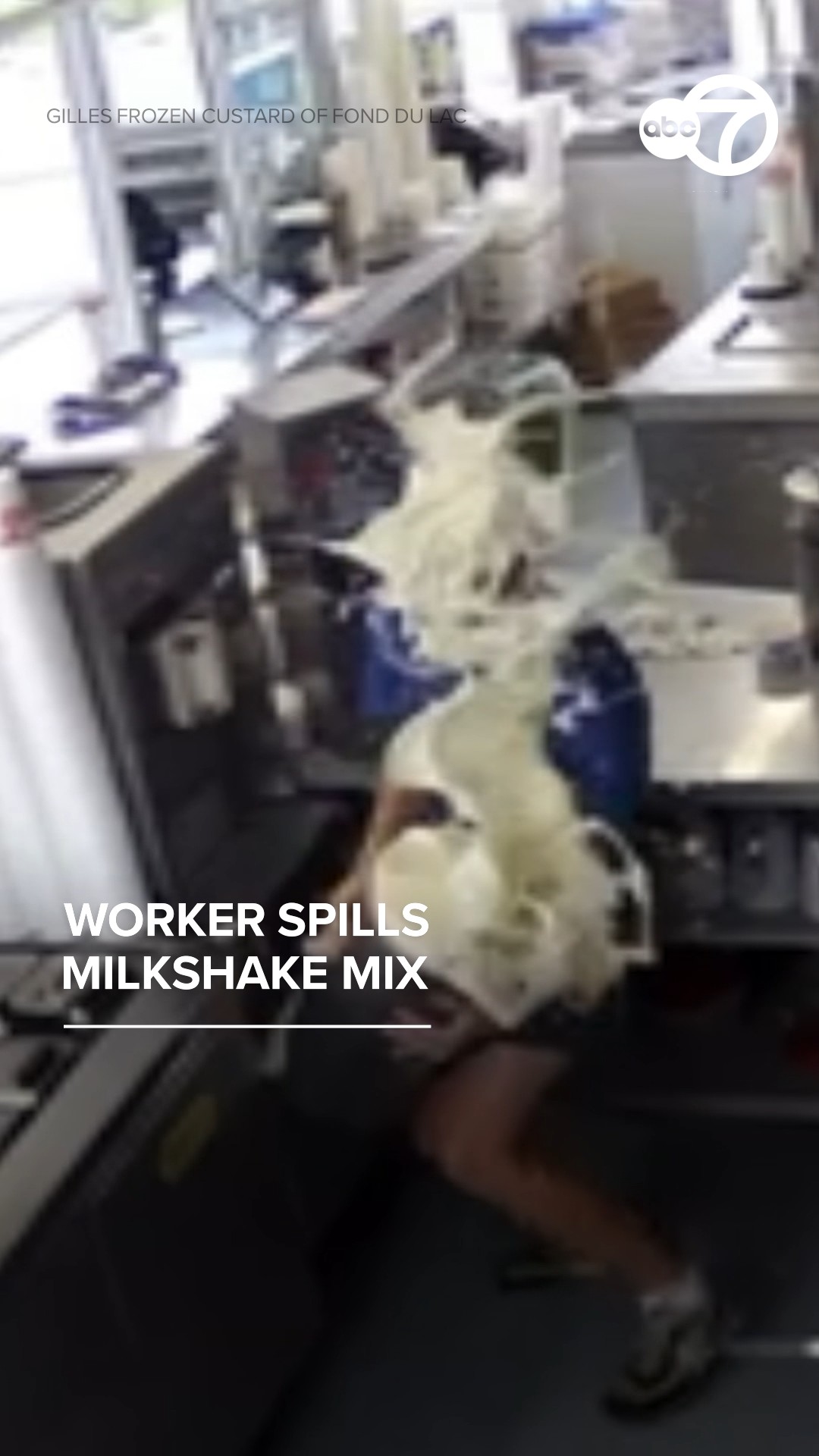 Wisconsin worker drops massive pot of shake mix