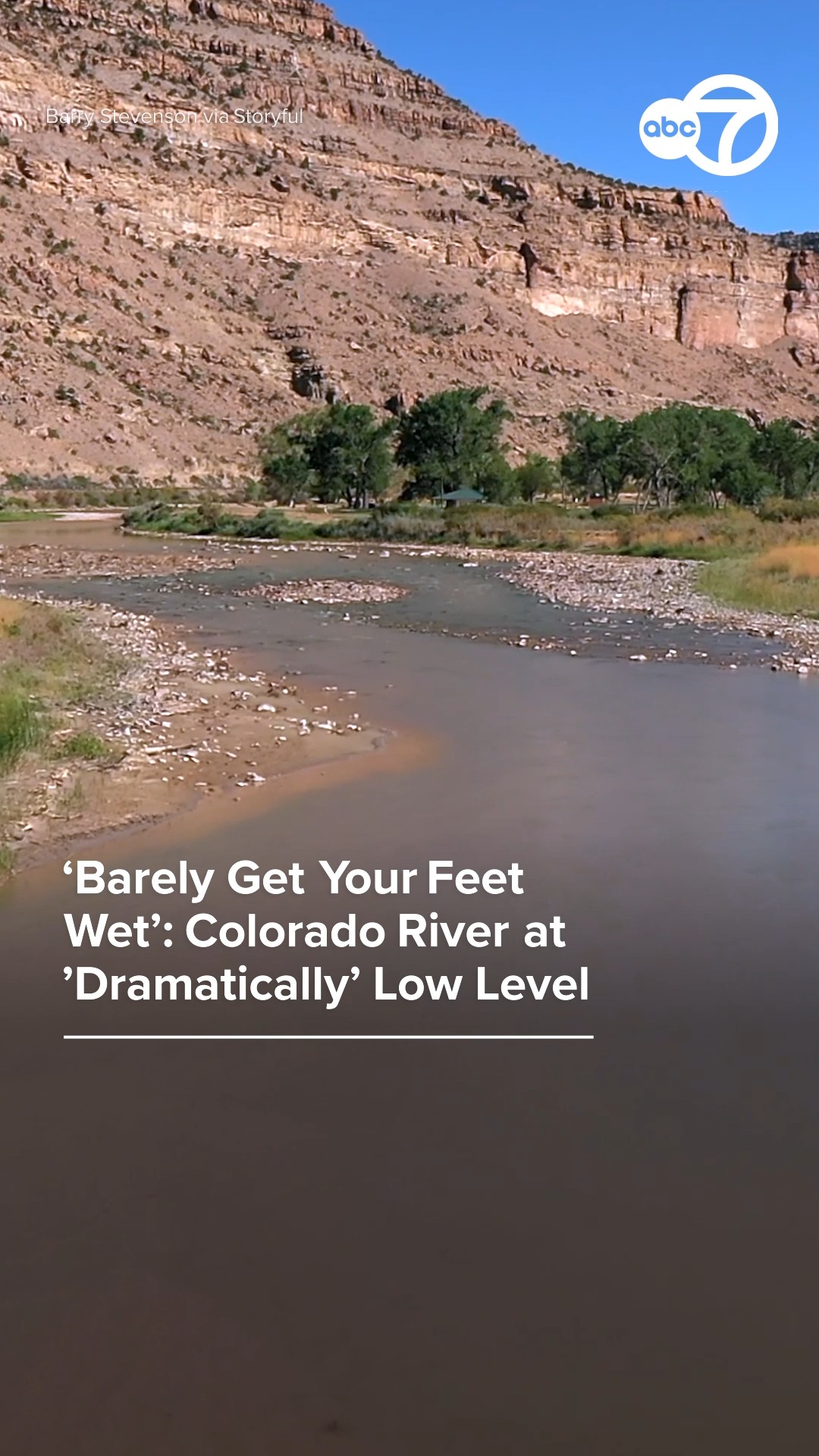 Colorado River at 'Dramatically' Low Level