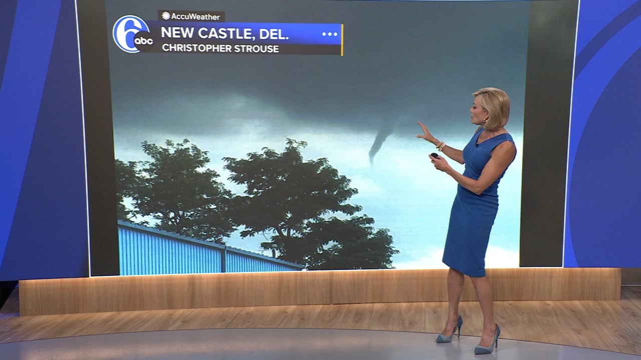 Rare sighting of fair-weather funnel cloud in Delaware