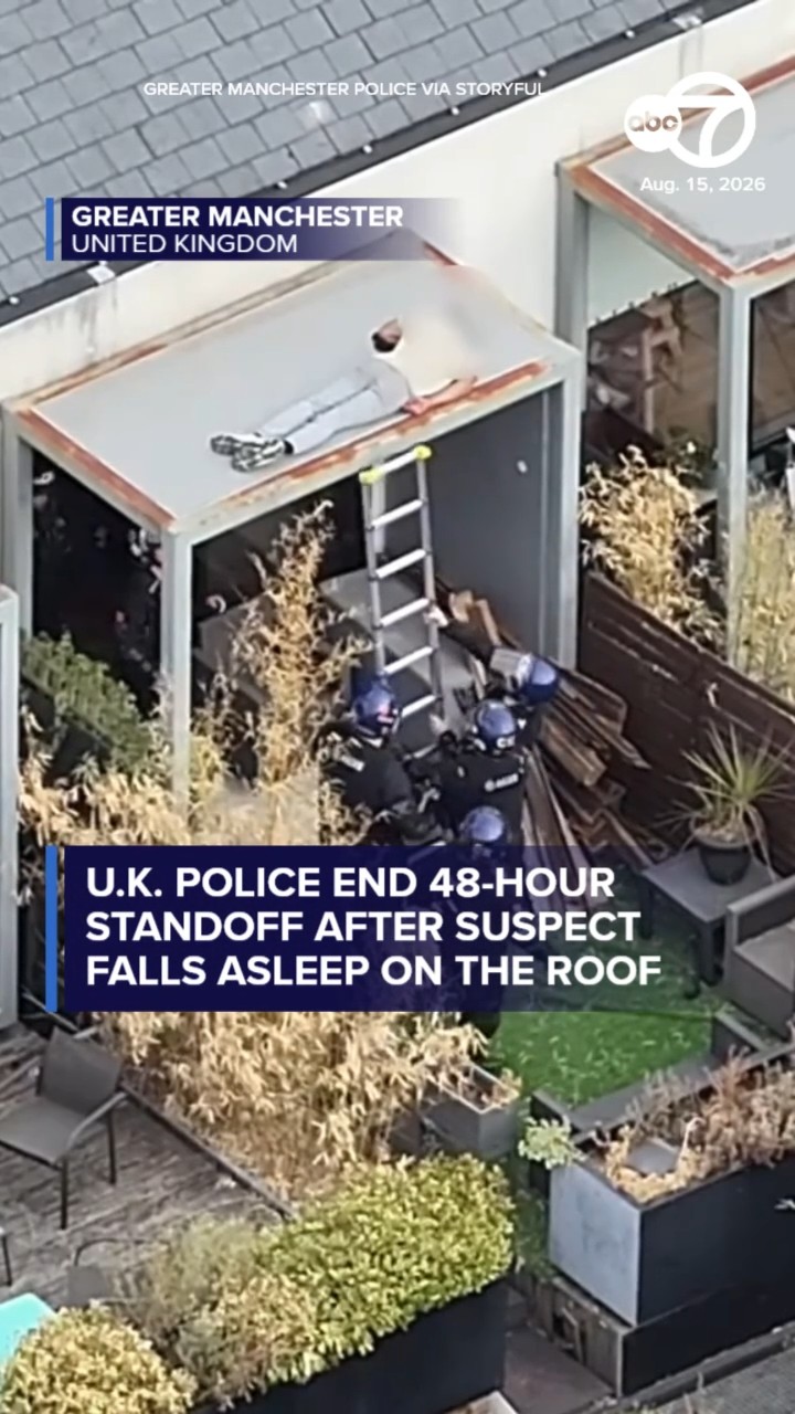 Police end 48-hour standoff after suspect falls asleep on roof