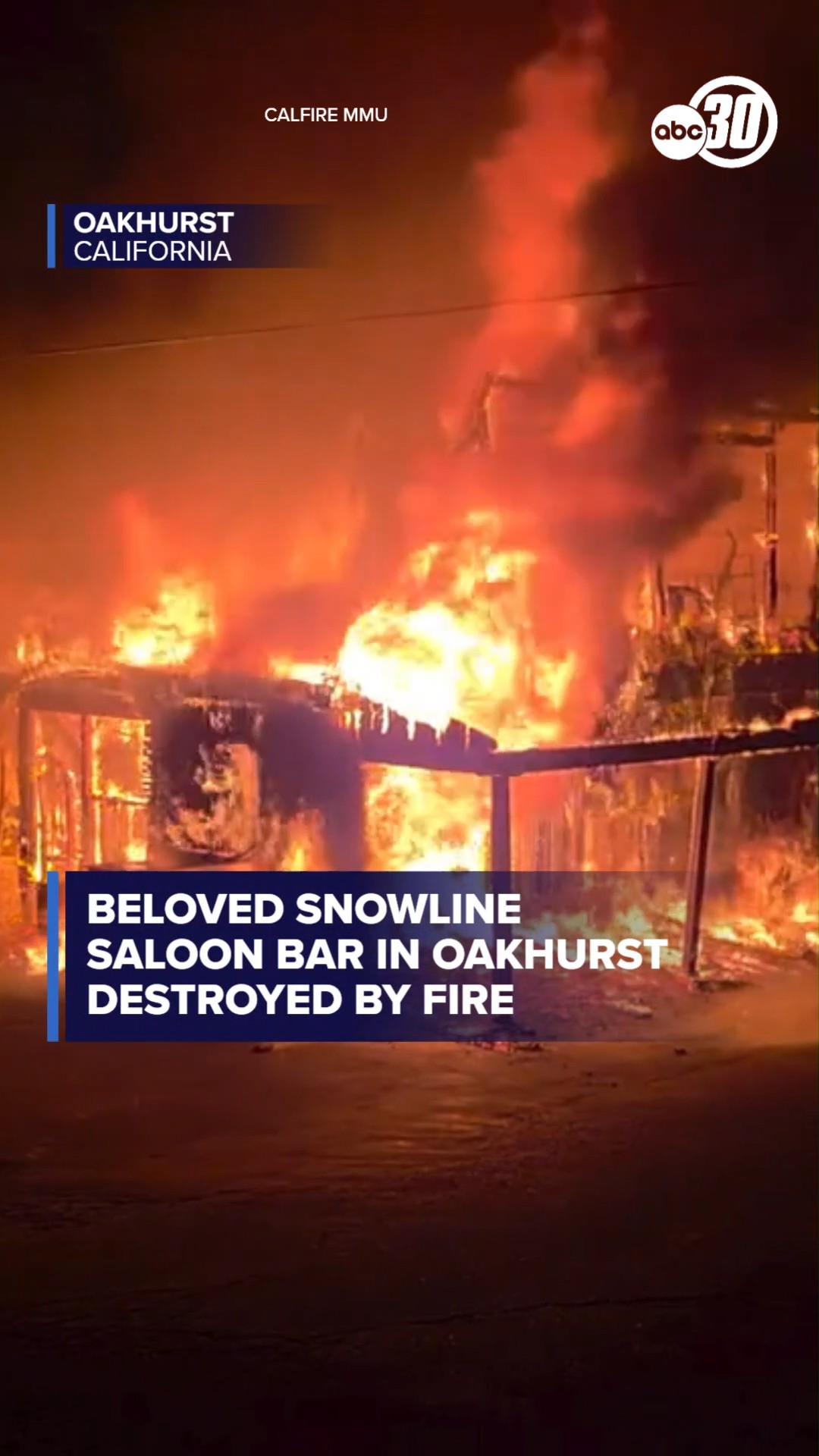 Beloved Snowline Saloon in Oakhurst destroyed by fire