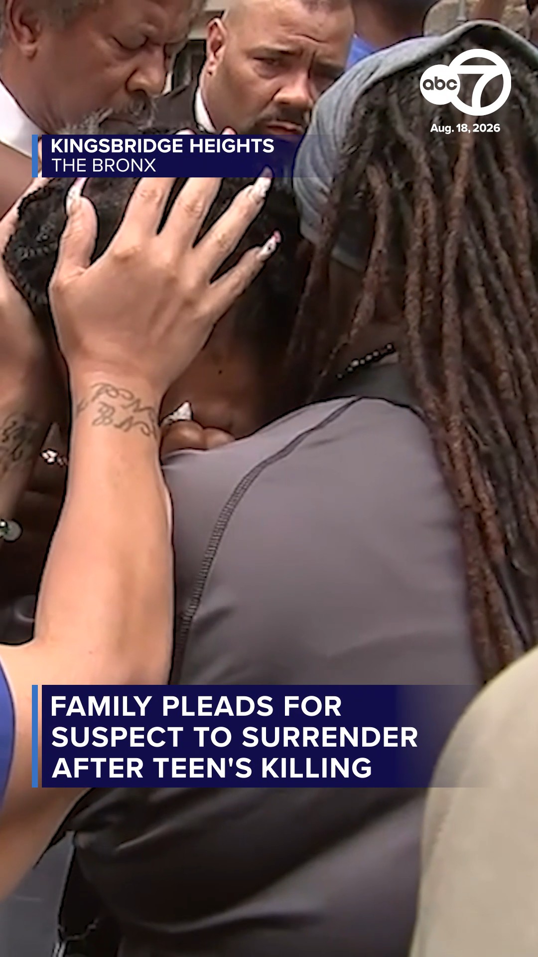 Family pleads for suspect to surrender after teen's killing