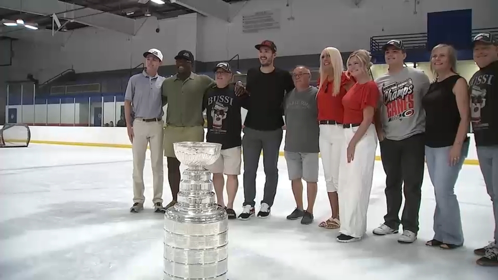 NHL player Brandon Bussi brings Stanley Cup to childhood rink on Long Island