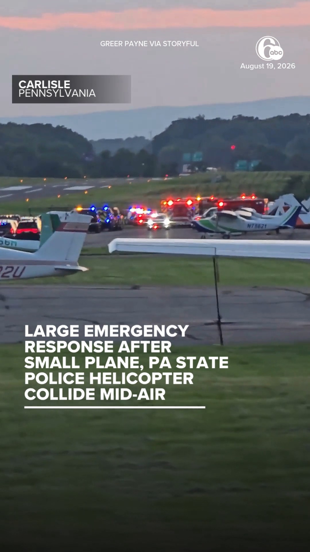 Small plane, Pa. State Police helicopter collide mid-air