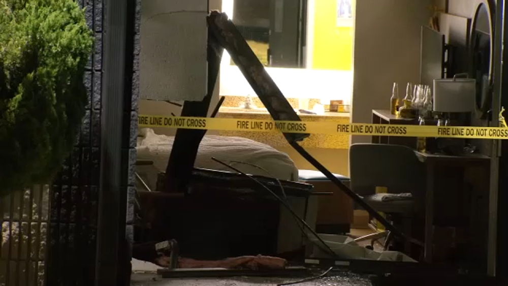 Car crashes into Raleigh motel, police investigating