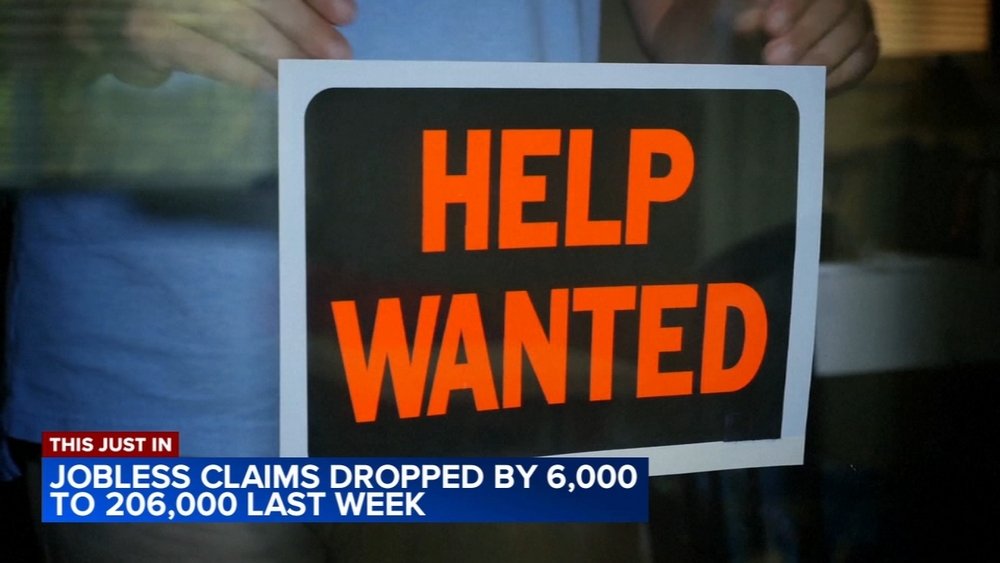 US unemployment claims dropped to 206,000 last week with layoffs still sparse