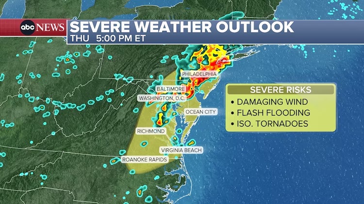 Severe Weather Outlook Map