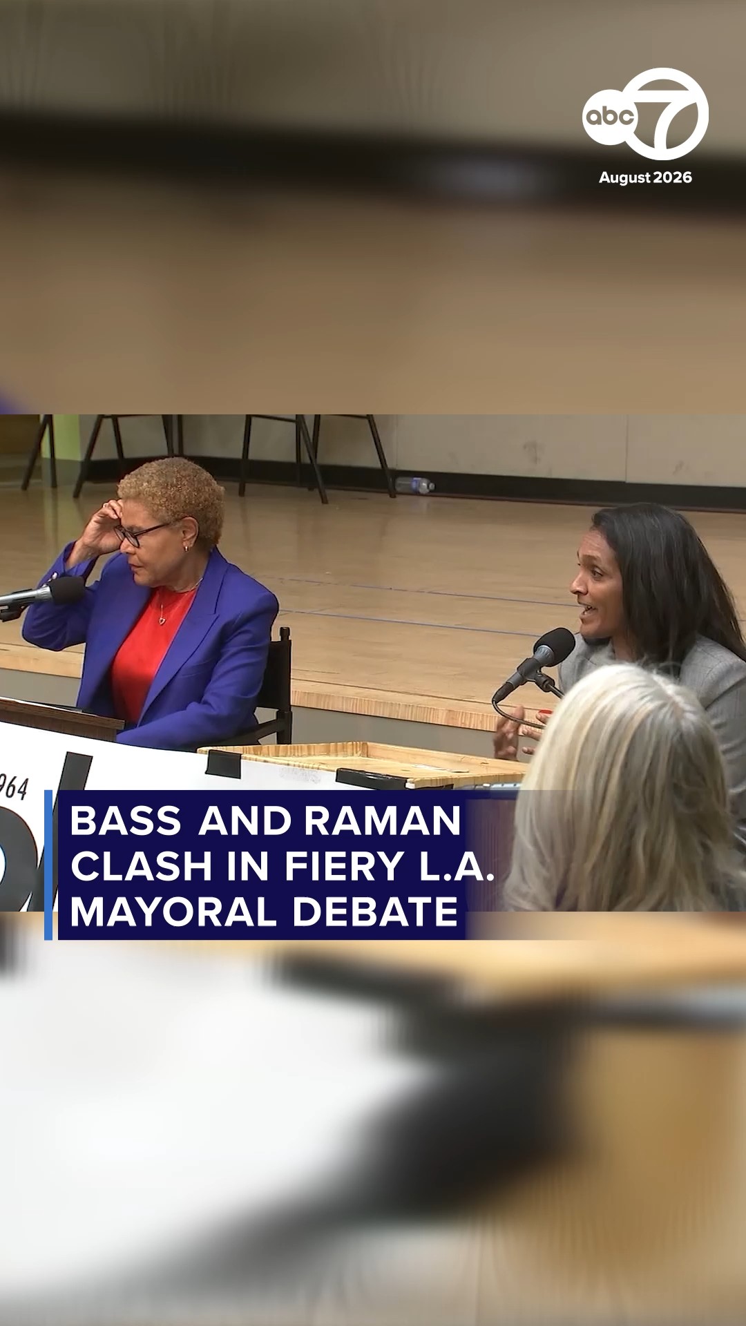 Bass and Raman clash over homelessness, policing in LA mayoral debate