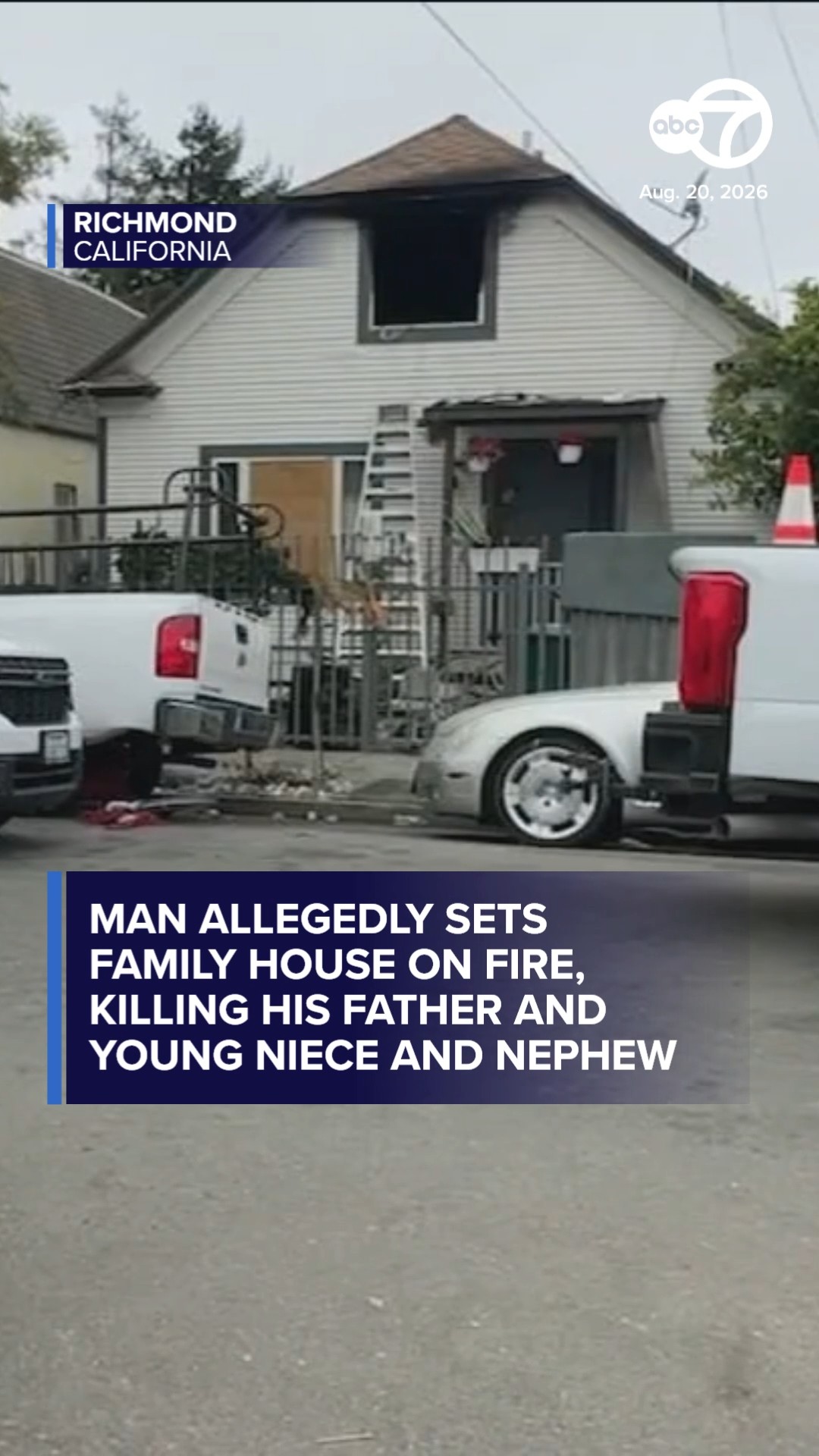 2 kids, 47-year-old grandfather dead in alleged Richmond arson fire