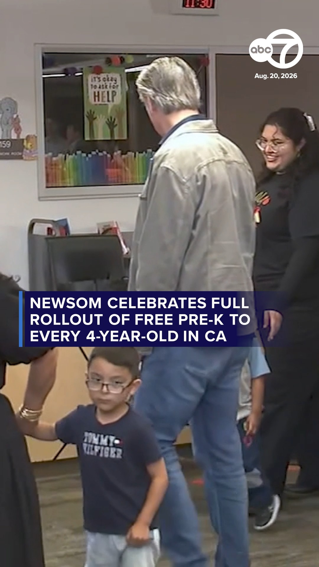Newsom celebrates full rollout of free pre-k to every 4-year-old in CA