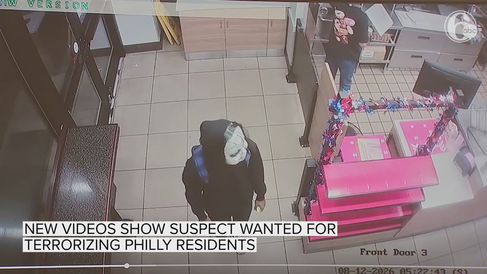 New videos show suspect wanted for terrorizing Philly residents
