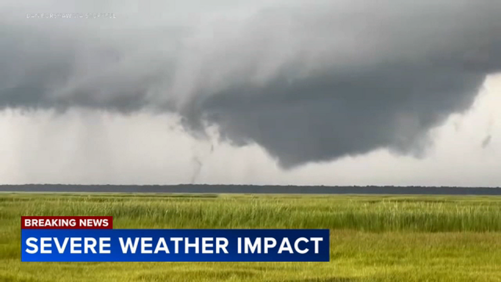 Funnel cloud spotted in EHT as storms sweep South Jersey