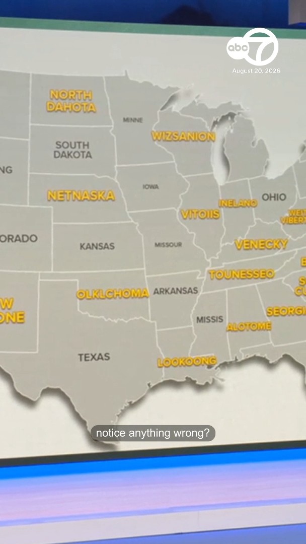 AI-generated U.S. map is riddled with errors