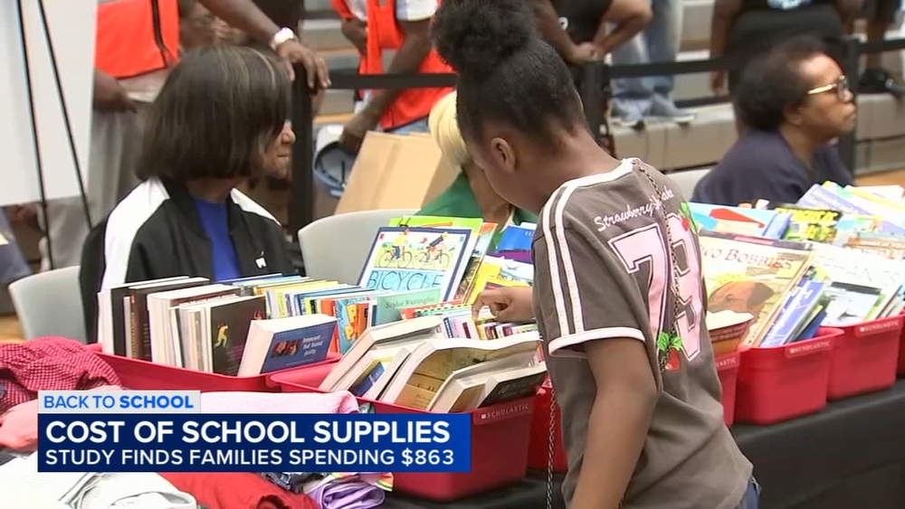 Students receive free school supplies at West Side giveaway