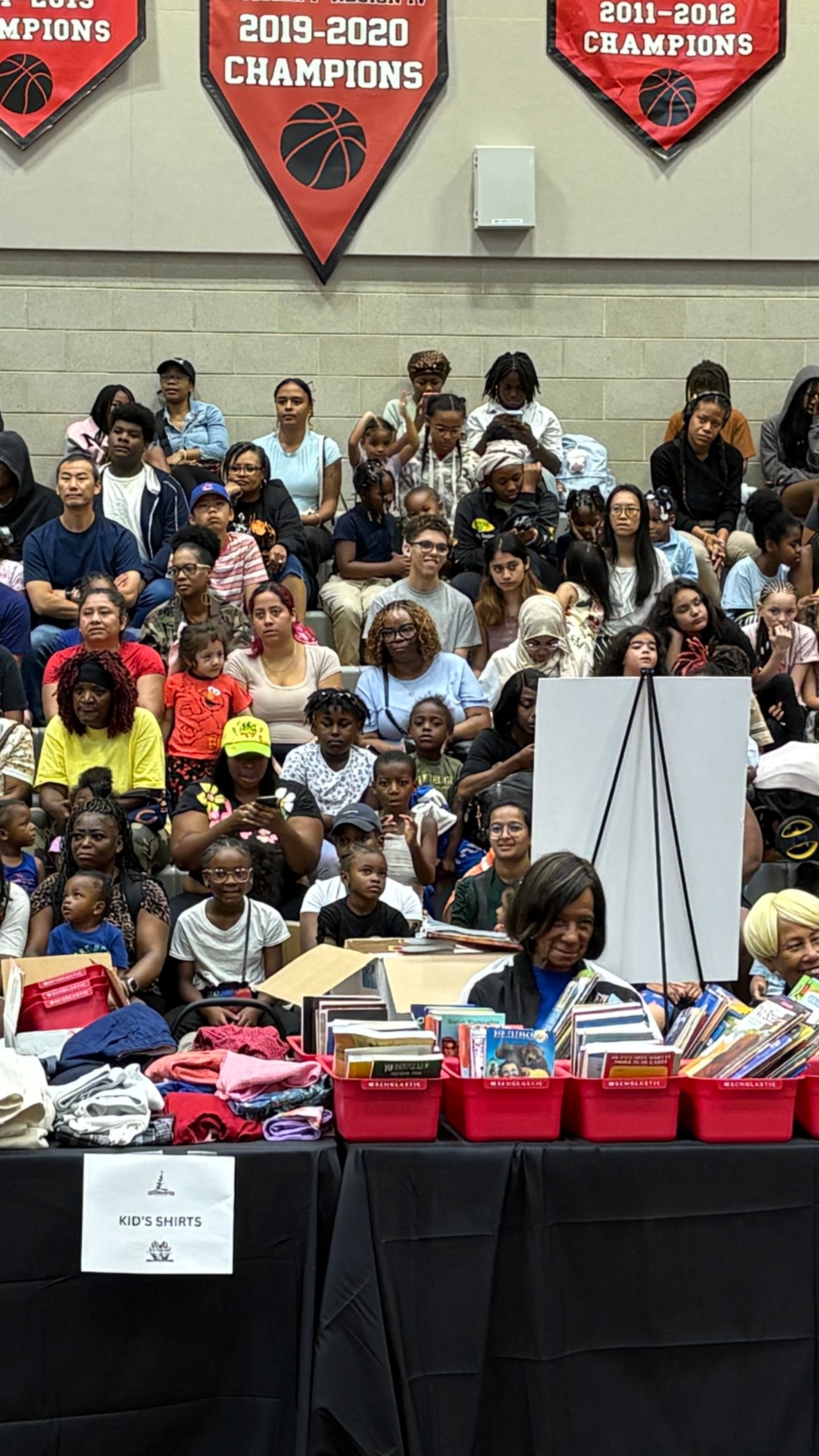 Students receive free school supplies at West Side giveaway