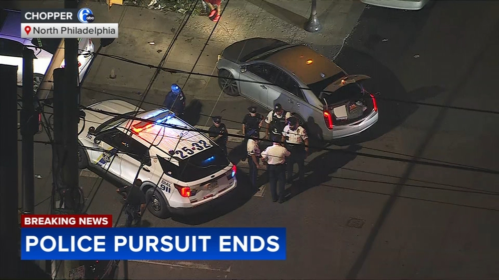 Stolen car leads to police chase in North Philadelphia