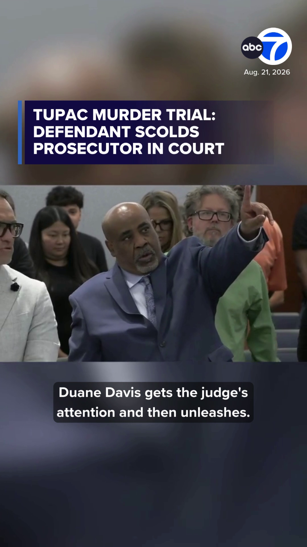 Tupac murder trial: Defendant scolds prosecutor in court