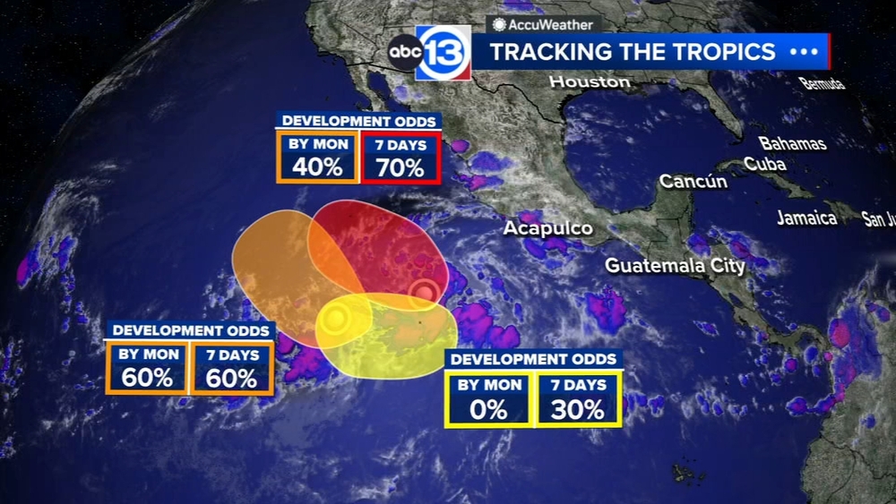 A new tropical system could threaten Hawaii over the weekend, while it's quiet in the Atlantic