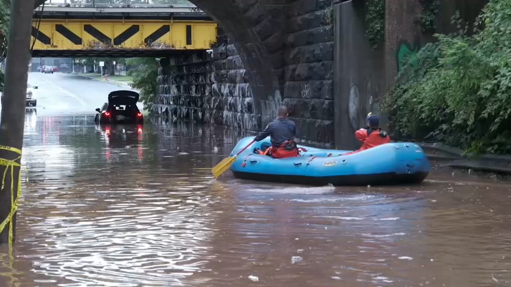 Early morning storms cause flooding in Newark