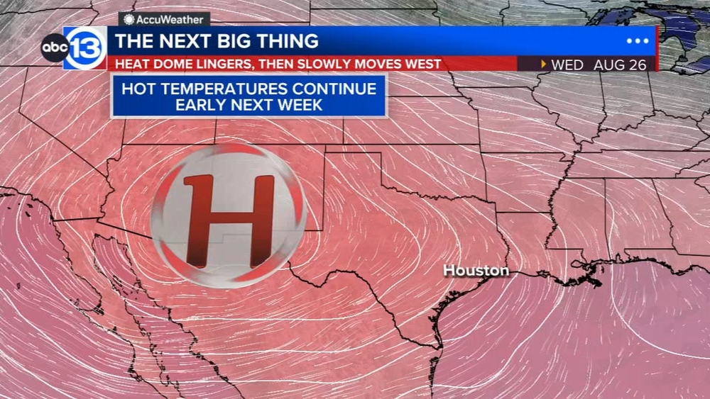 Sunday will be another scorcher with a stray shower or storm possible