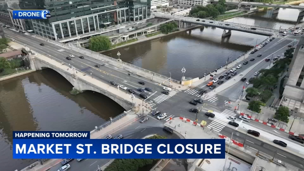 Market Street Bridge to close Monday for 14-month construction project