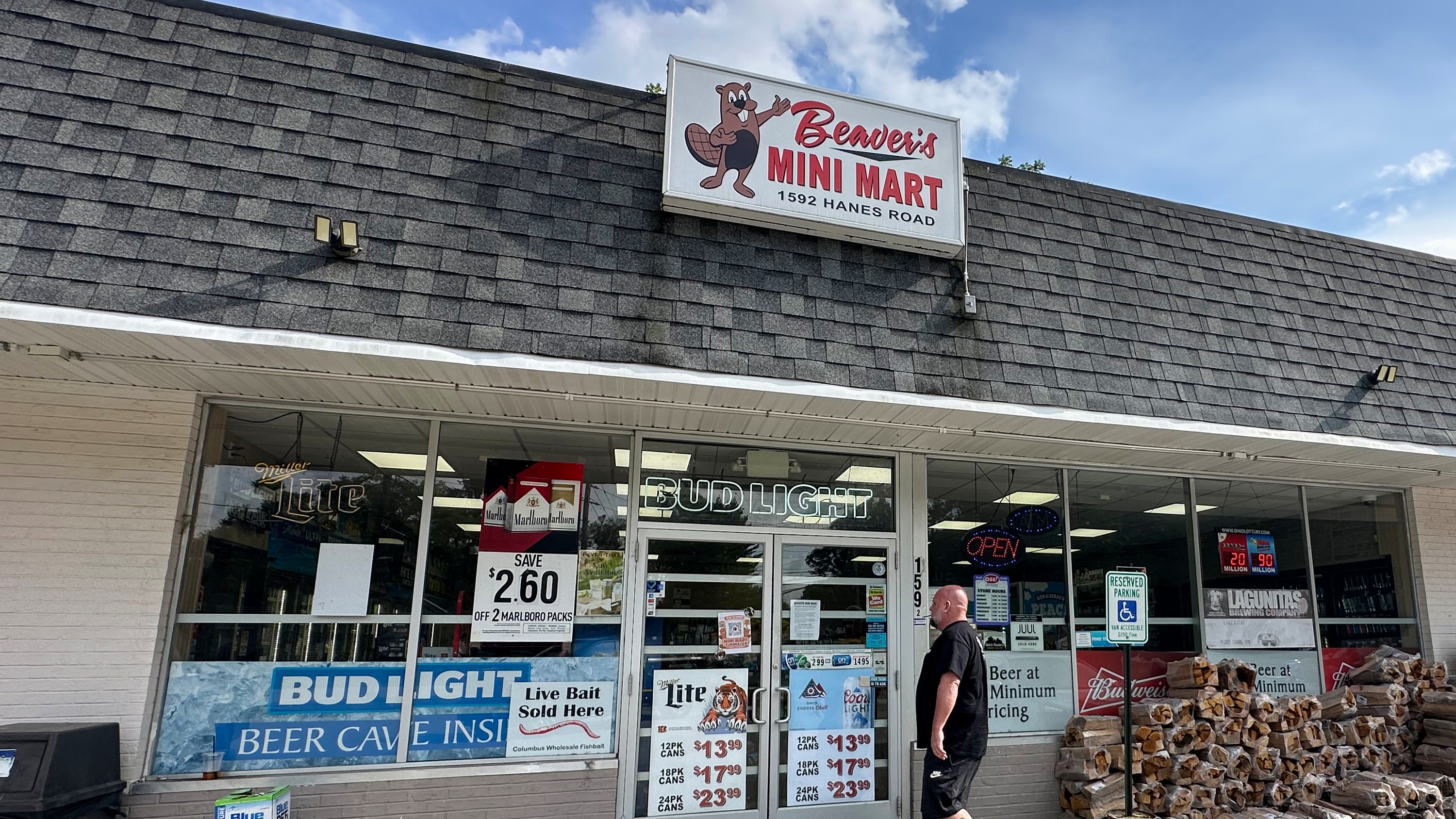 A customer walks into Beaver's Mini Mart in Beavercreek, Ohio, Friday, Aug. 14, 2026.