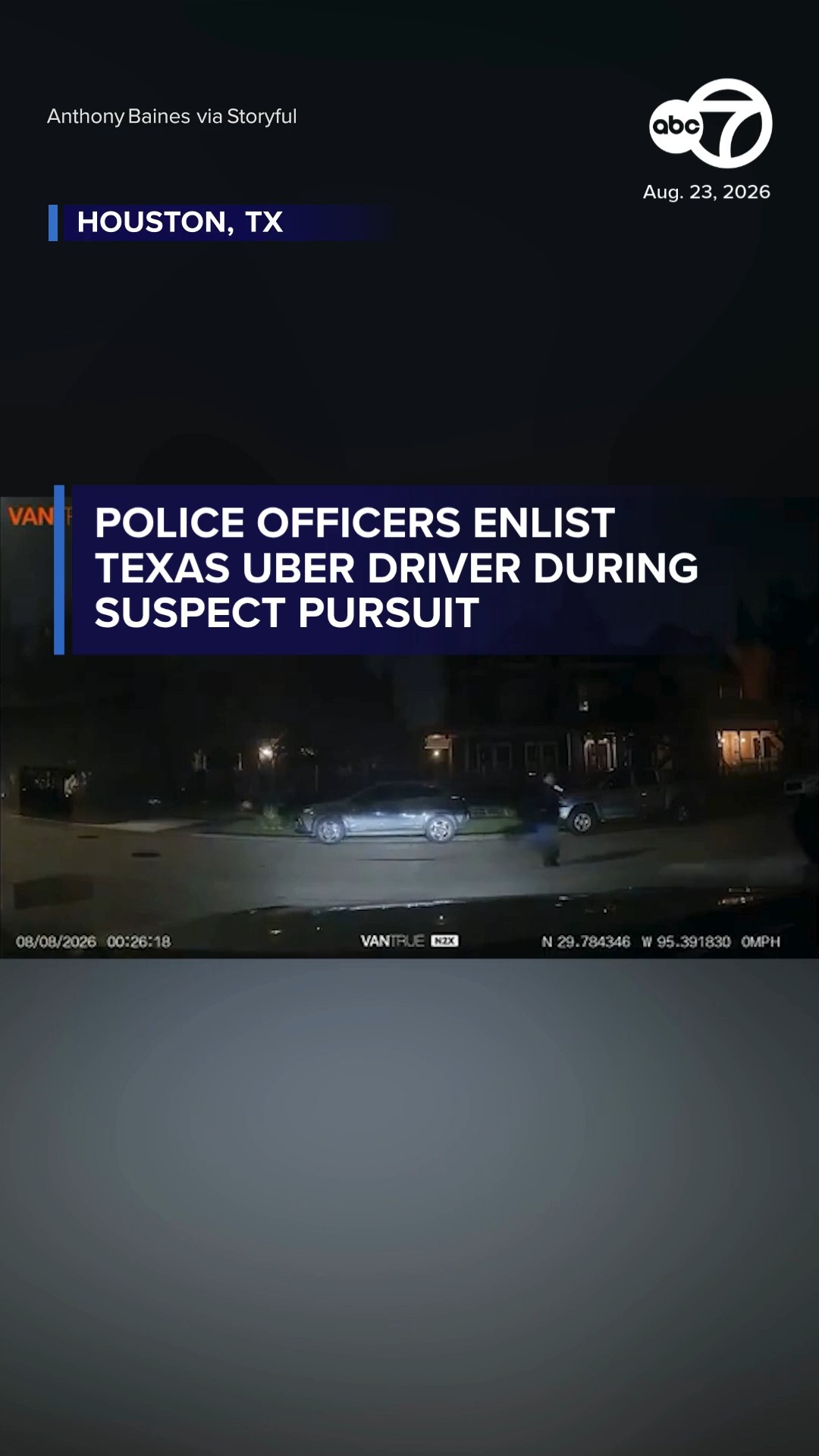 Police officers enlist Texas Uber driver during suspect pursuit