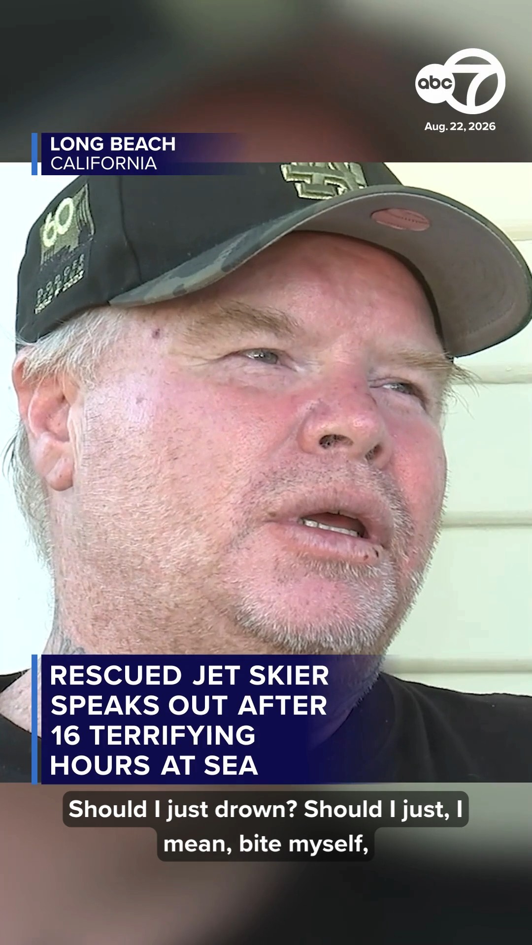 Long Beach man speaks out on dramatic rescue after 16 hours at sea