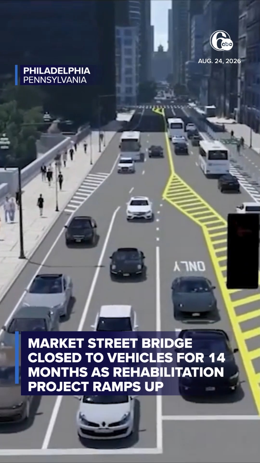Market Street Bridge closed to vehicles for 14 months