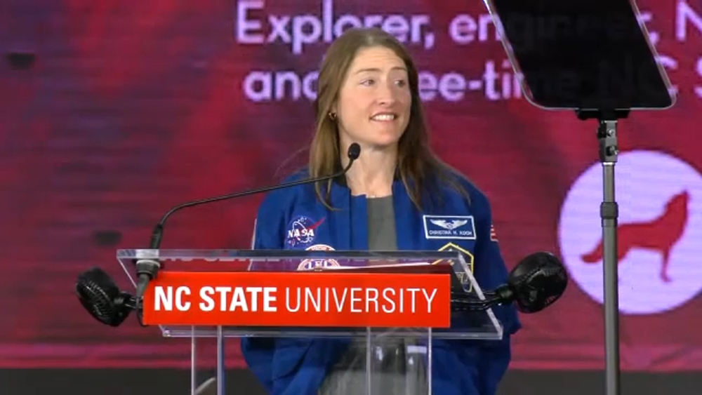 Christina Koch returns to NC State for 2-day celebration