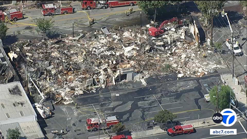 Massive fire destroys several historic Newhall businesses