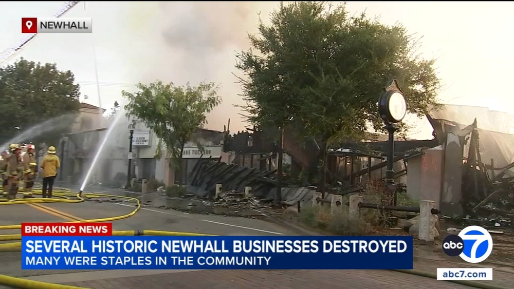 Several historic Newhall businesses destroyed in massive fire