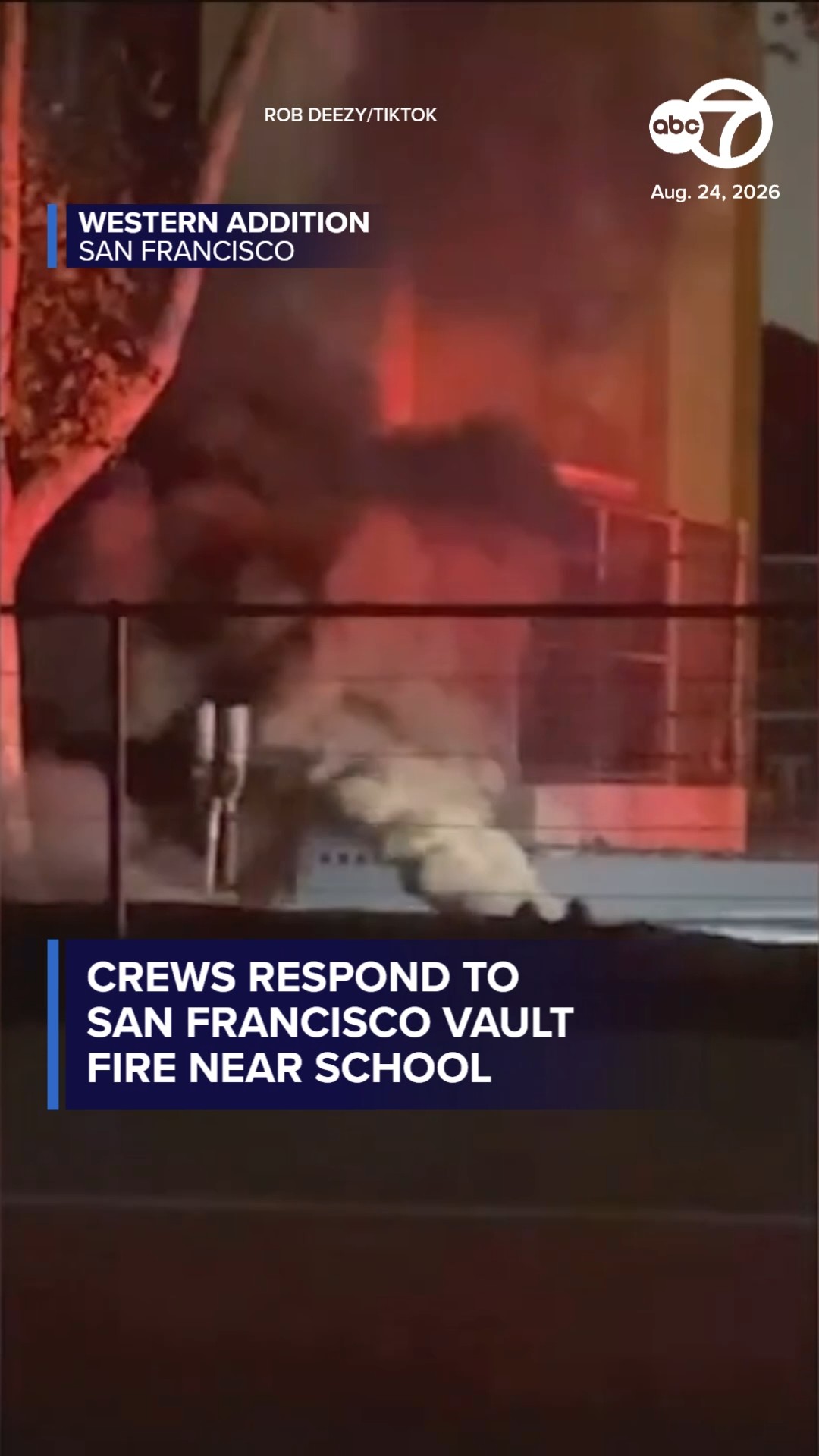 Crews respond to San Francisco vault fire near school
