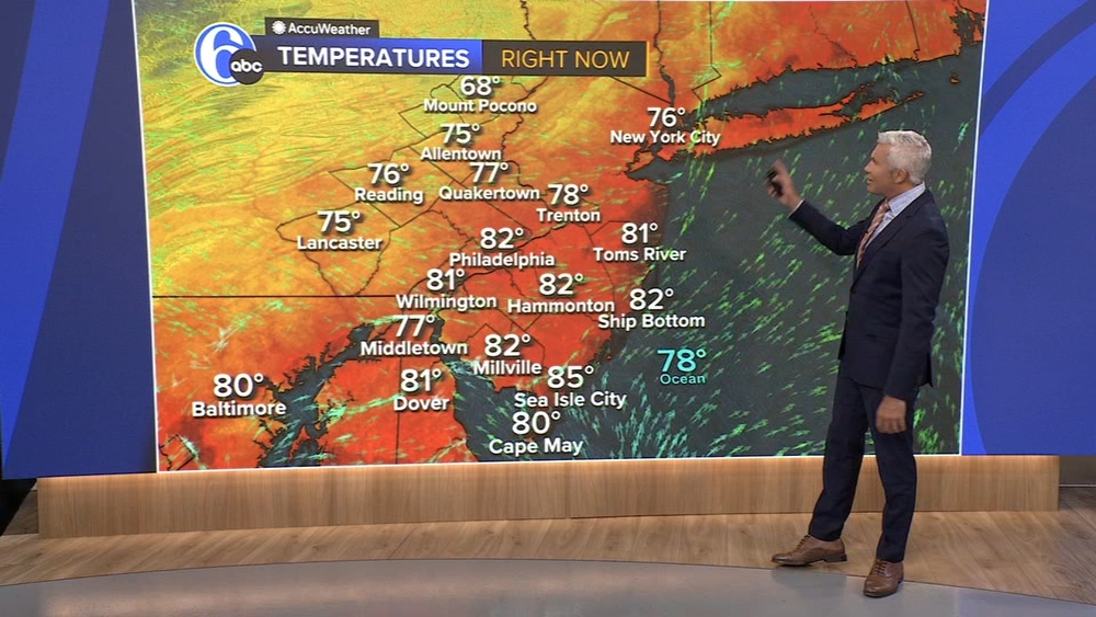 AccuWeather: Nice and comfortable start to the week for the Philadelphia region