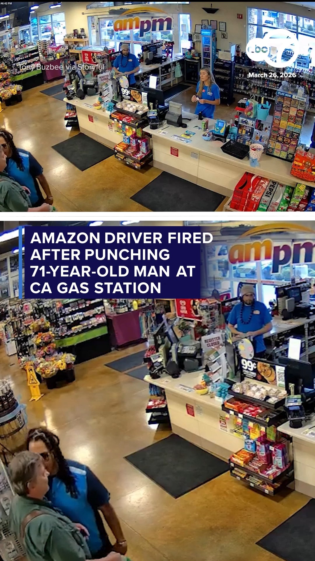 Amazon driver fired after punching 71-year-old man at CA gas station