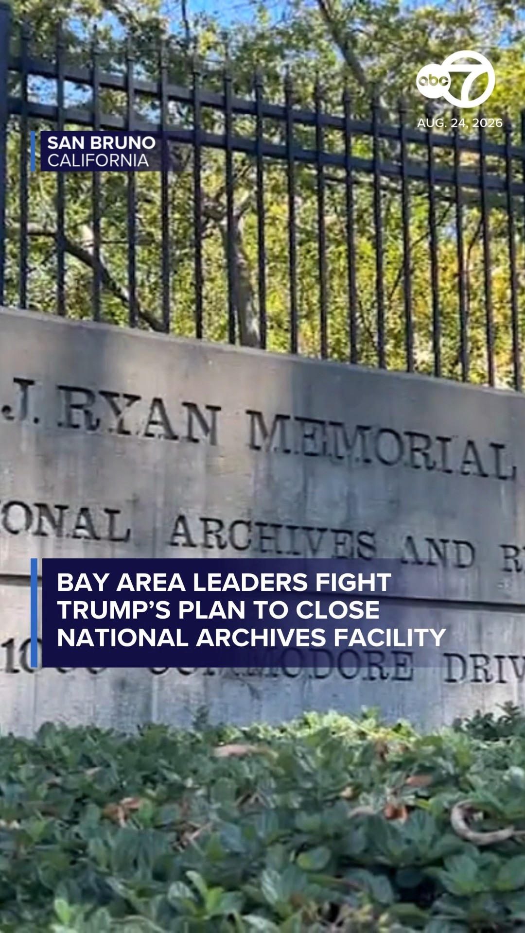 Bay Area leaders fight Trump's plan to close National Archives