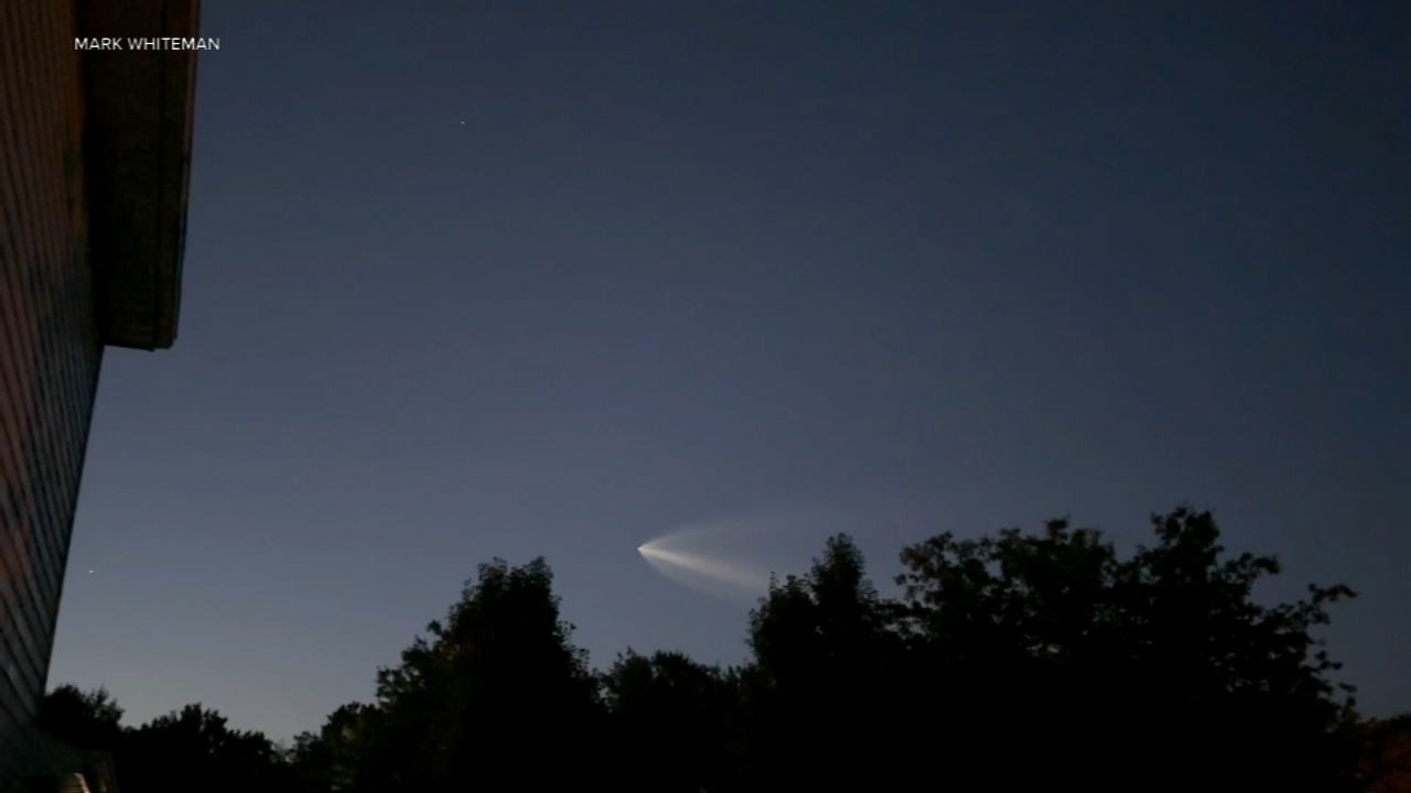 Views of SpaceX launch seen in Philadelphia's tri-state area