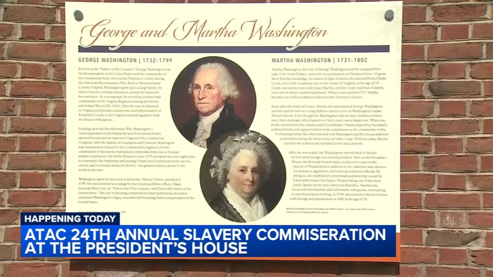 ATAC 24th annual Slavery Commiseration at the President's House in Philadelphia's Old City section