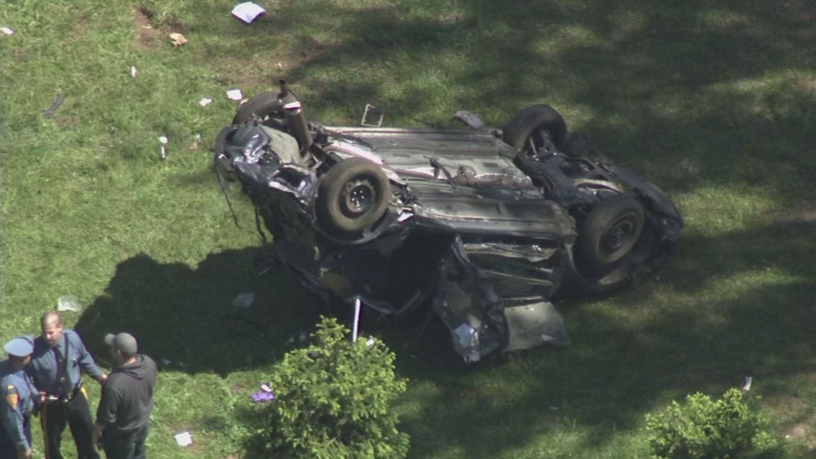 Police chase on NJ Turnpike ends with crash in Burlington County - 6abc ...