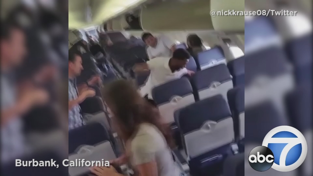 Vicious fight on Southwest flight caught on video