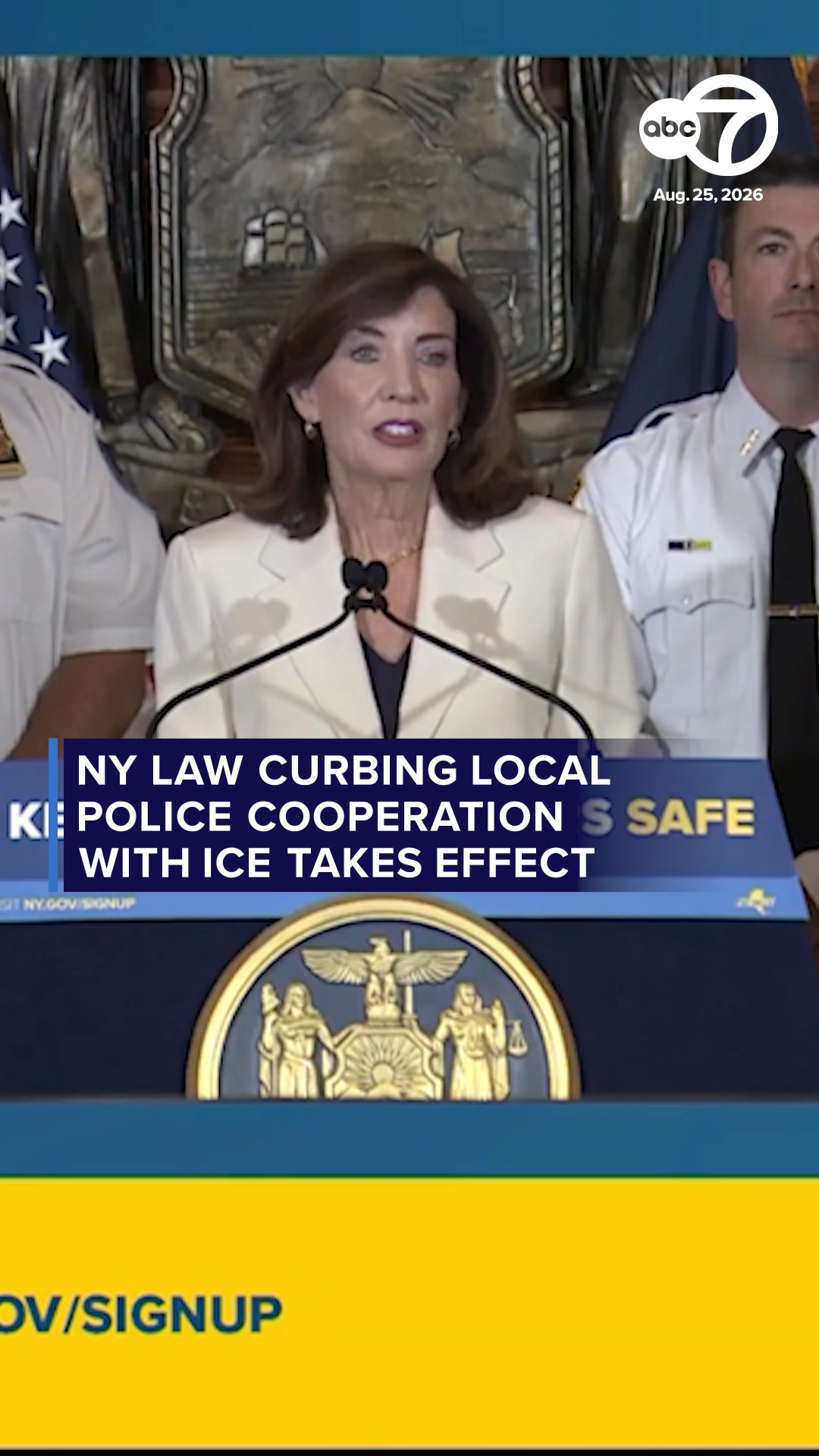 NY law curbing local police cooperation with ICE takes effect