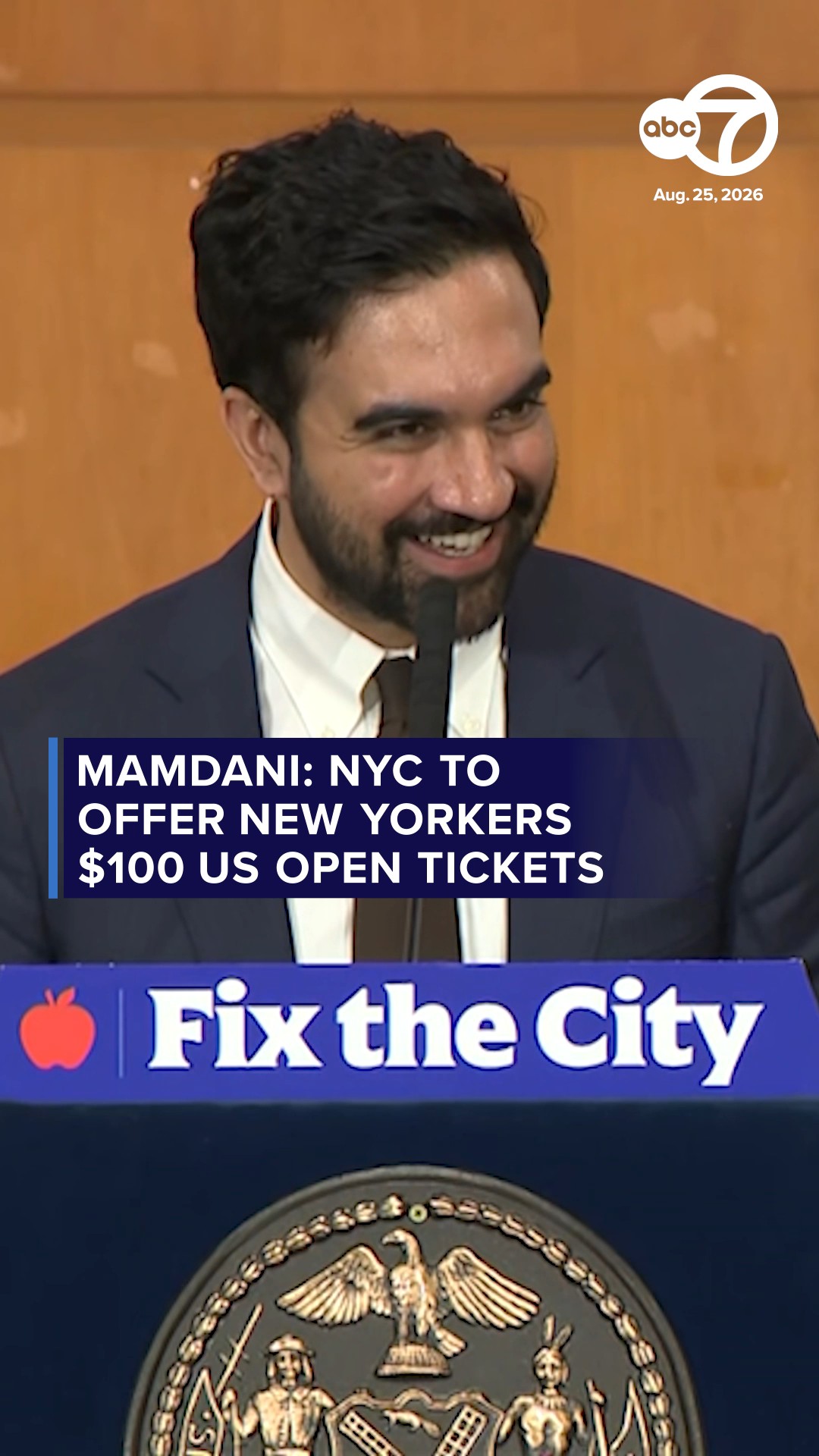 Mamdani: NYC to offer New Yorkers $100 US Open tickets