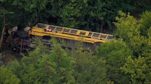 14 Injured in Kentucky School Bus Rollover Crash