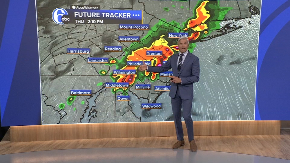 AccuWeather: Downpours possible Thursday