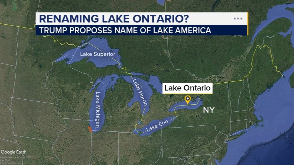 Trump floats renaming Lake Ontario to 'Lake America'