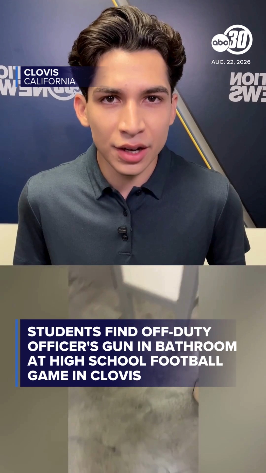 Students discover officer's gun in bathroom at Clovis football game