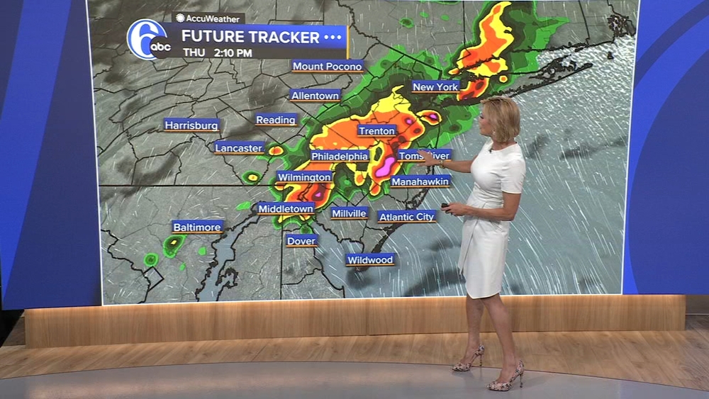 AccuWeather: Downpours possible Thursday