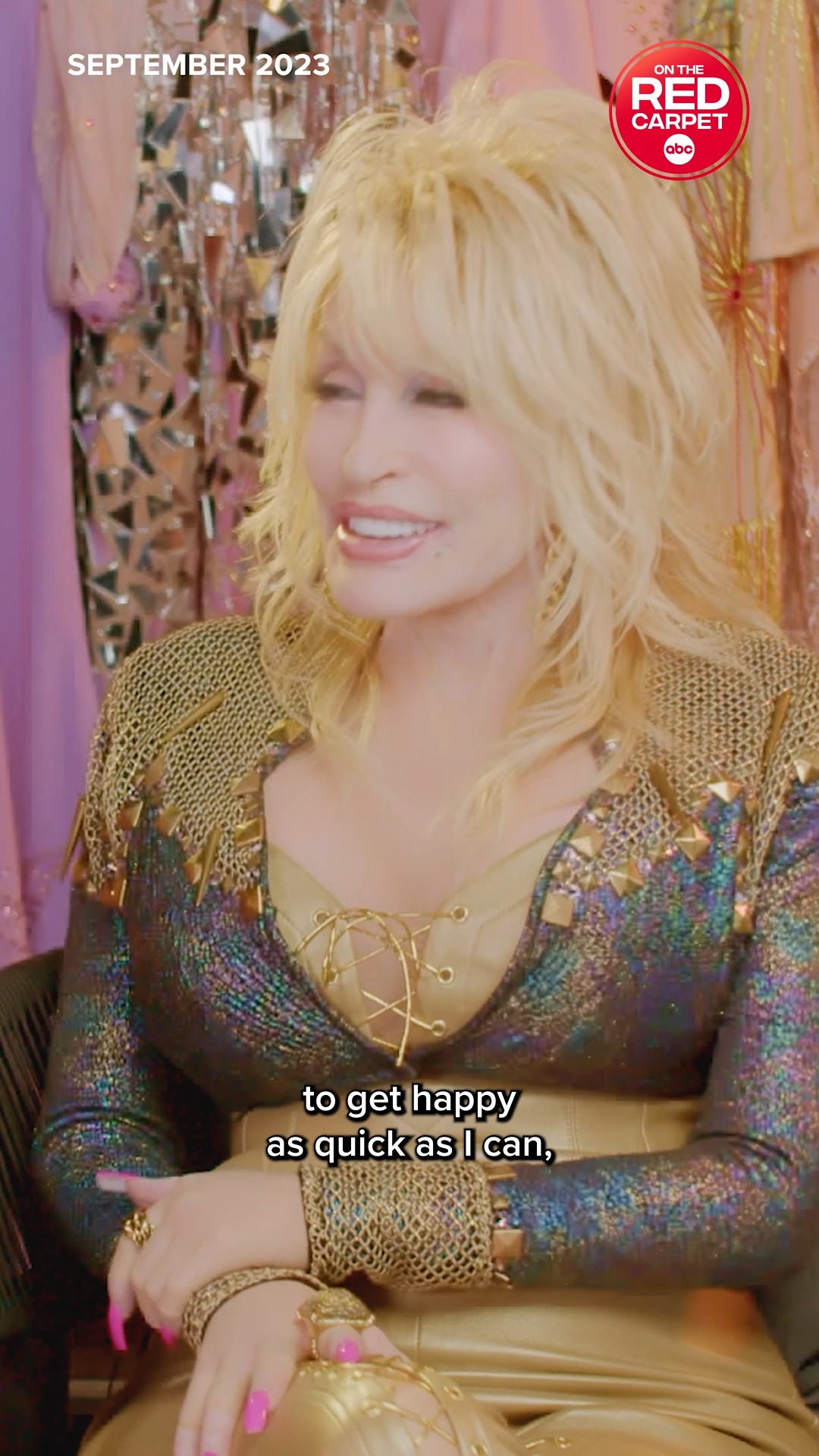 Dolly Parton shares how it was her nature 'to be happy'